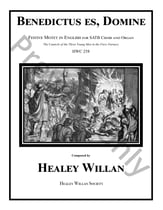 Benedictus es Domine SATB choral sheet music cover